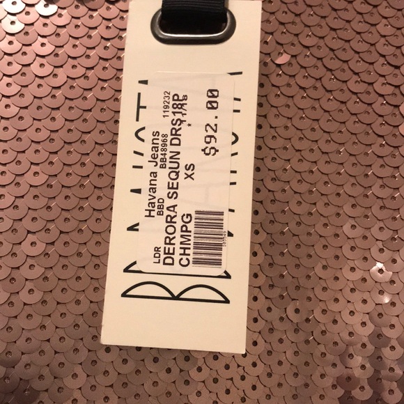 BB Dakota Rose Gold Sequin Dress - Picture 2 of 3